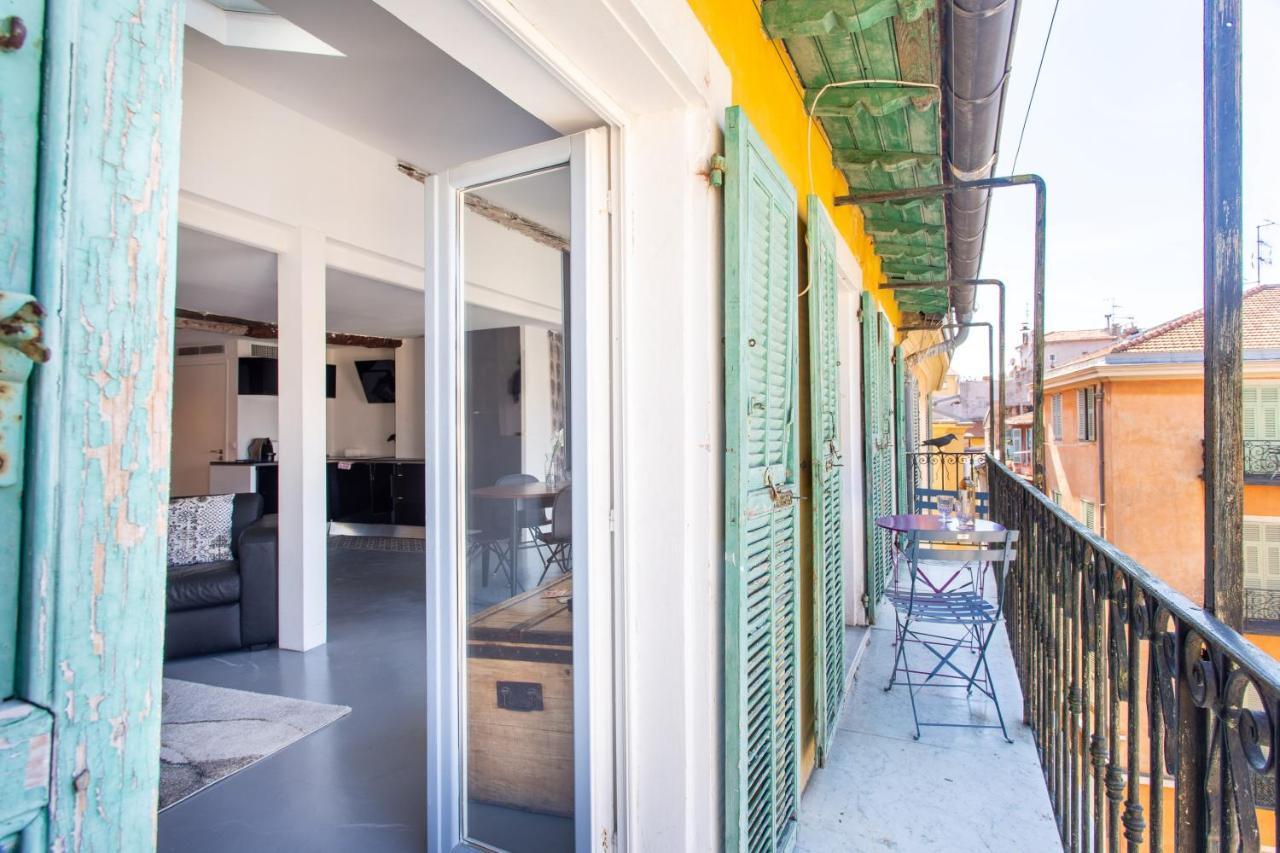 Ross 5- F2, Lumineux, Balcon, Loft, Clim, Vieux-นีซ ภายนอก รูปภาพ